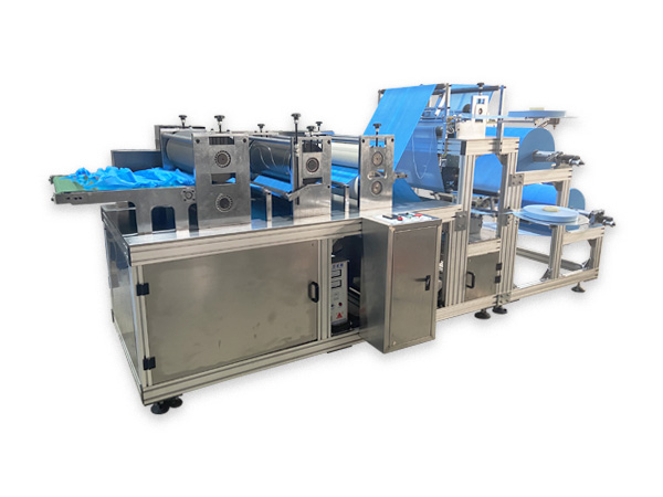 Double elastic non woven boot cover making machine